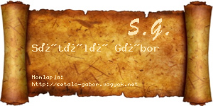 Sétáló Gábor névjegykártya